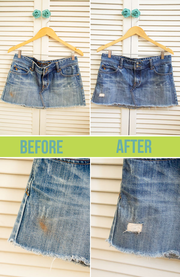 Diy distressed sales jean shorts